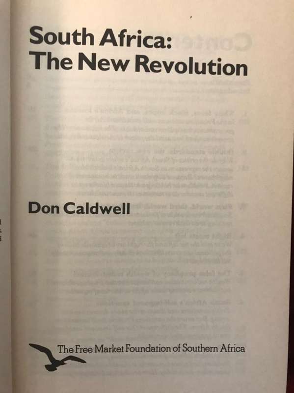 South Africa: The New Revolution - Don Caldwell (1989 1st Edition SIGNED BY THE AUTHOR)