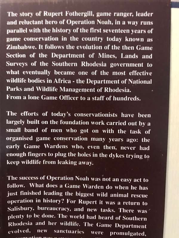 Rupert Fothergill: Bridging a Conservation Era - Keith Meadows (1997 Hardcover SIGNED BY AUTHOR)