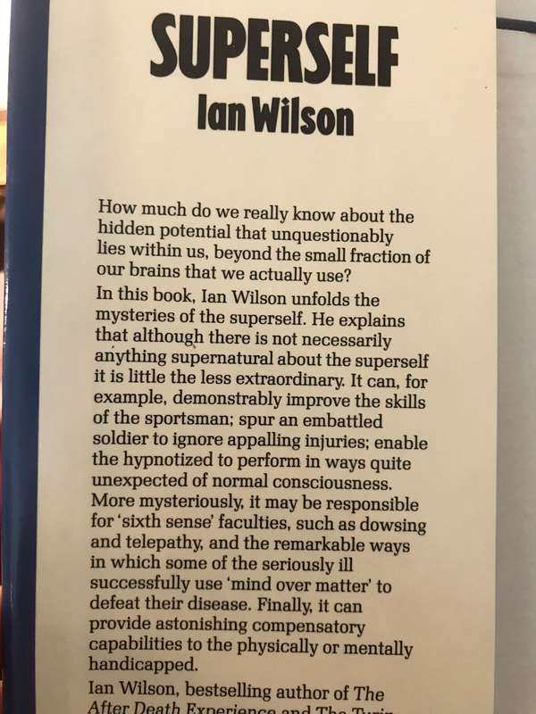 Superself: The Hidden Powers With Ourselves - Ian Wilson (1989 1st Edition Hardcover)