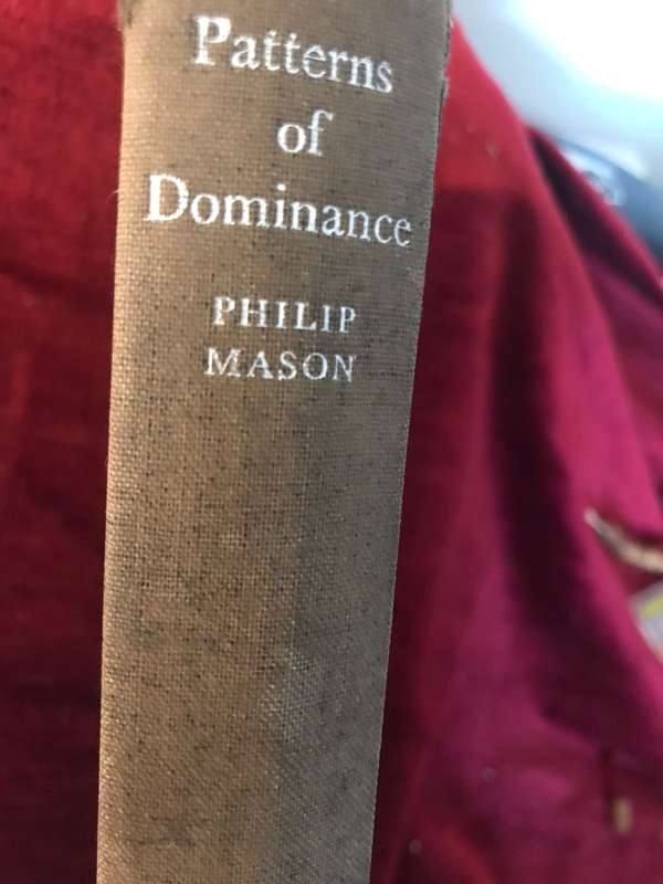 Patterns of Dominance - Philip Mason (1970 1st Edition Hardcover)
