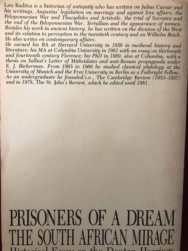Prisoners Of A Dream: The South African Mirage - Leo Raditsa