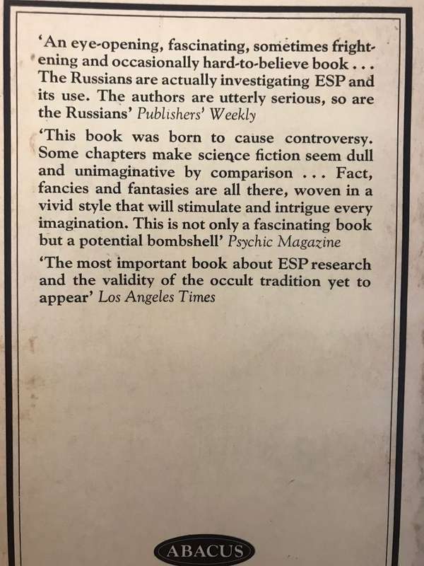 PSI: Psychic Discoveries Behind the Iron Curtain - Sheila Ostrander & Lynn Schroeder (1973 Abacus)