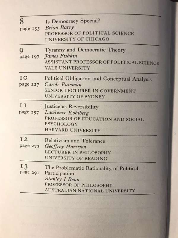 Philosophy, Politics, and Society: A Collection -  Peter Laslett & James Fishkin (1979 1st Edition)