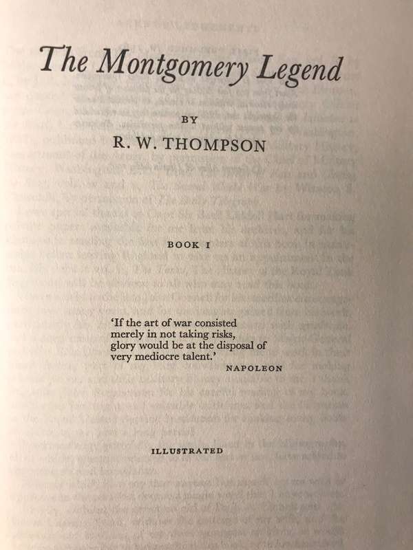 The Montgomery Legend - RW Thompson (1967 1st Edition Hardcover)