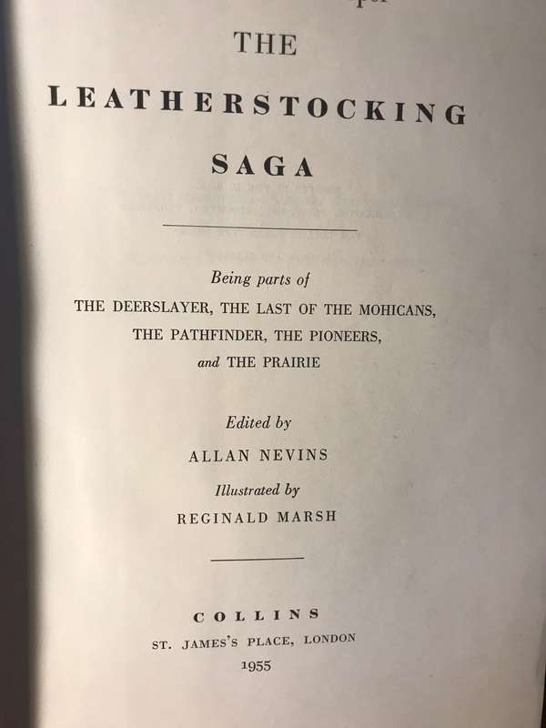 The Leatherstocking Saga - James Fenimore Cooper (1955 Hardcover)