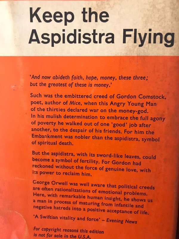 Keep the Aspidistra Flying - George Orwell