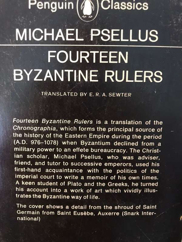 Fourteen Byzantine Rulers: The Chronographia of Michael Psellus (Penguin Classics)