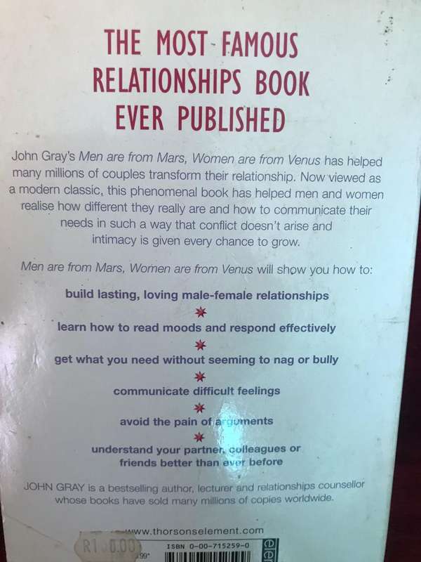 Men Are From Mars, Woman Are From Venus - John Gray