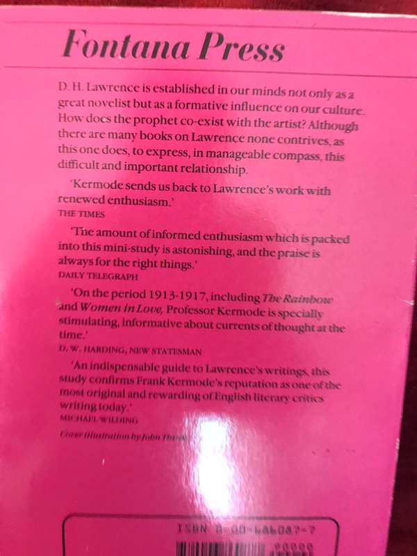 DH Lawrence - Frank Kermode