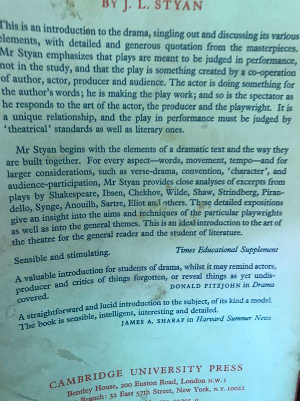 The Elements of Drama - JL Styan