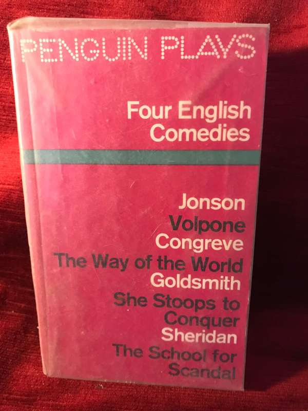 Four English Comedies of the 17th and 18th Centuries - Jonson / Congreve / Goldsmith / Sheridan