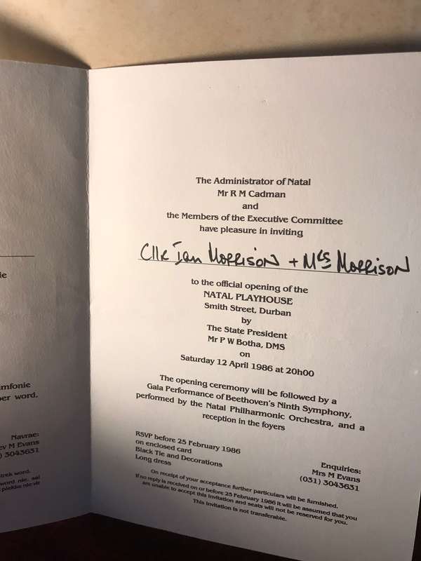 The Long Road That Led Towards the Natal Playhouse (SIGNED BY AUTHOR) - Malcolm Woolfson
