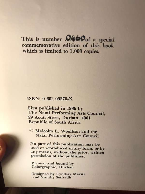 The Long Road That Led Towards the Natal Playhouse (SIGNED BY AUTHOR) - Malcolm Woolfson