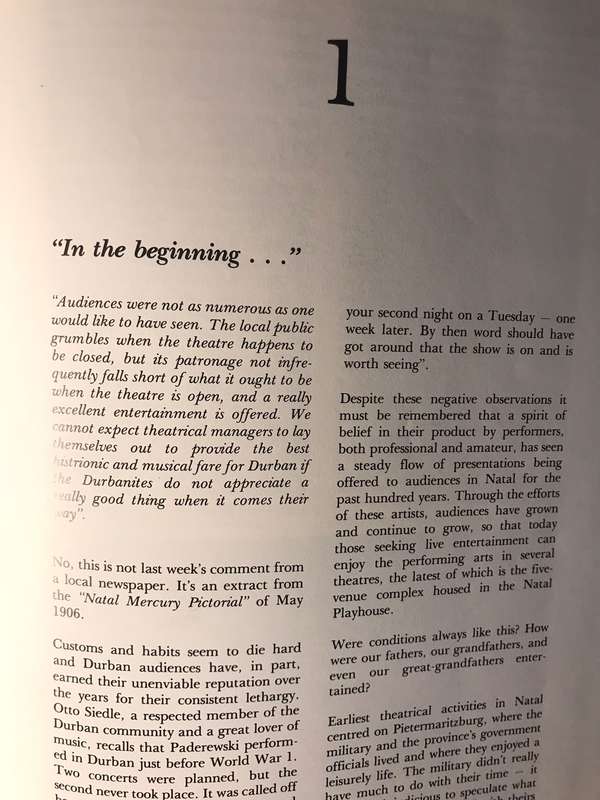 The Long Road That Led Towards the Natal Playhouse (SIGNED BY AUTHOR) - Malcolm Woolfson