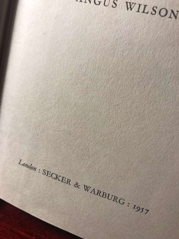 A Bit Off the Map: New Short Stories - Angus Wilson (1957 1st Edition Hardcover)