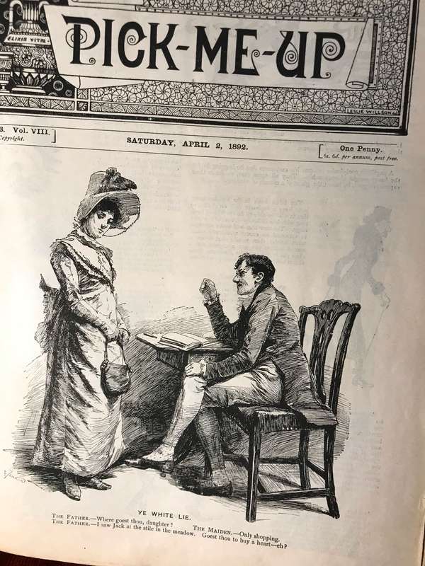 Pick-me-up: Volume VIII - Original Vintage Cartoons and Humour (1892 Hardbound)
