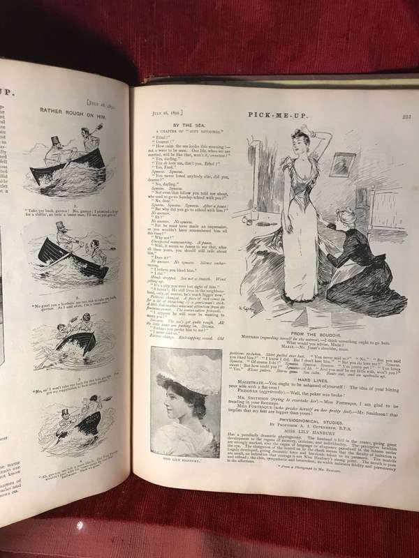 Pick-me-up: Volume VIII - Original Vintage Cartoons and Humour (1892 Hardbound)
