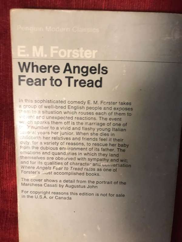 Where Angels Fear to Tread - E.M. Forster