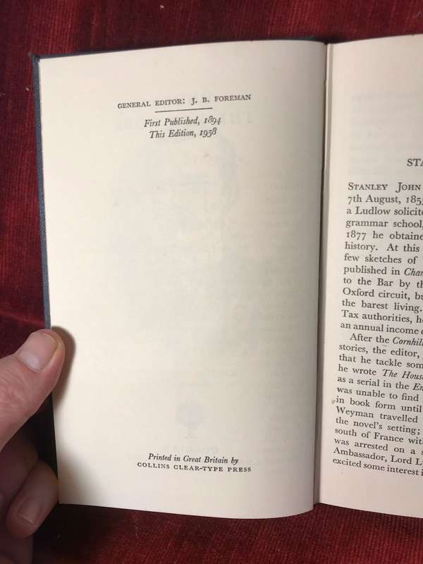 Under the Red Robe - Stanley J Weyman (1958 Hardcover)