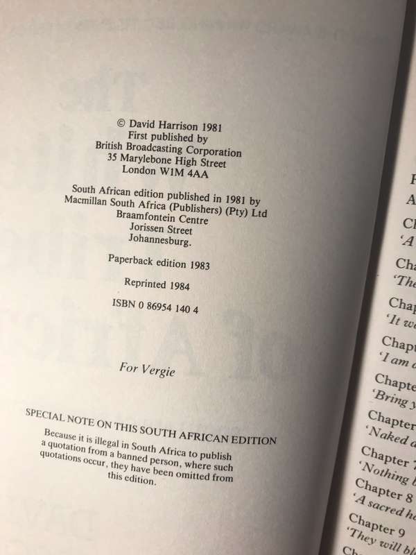 The White Tribe of Africa: South Africa in Perpective - David Harrison