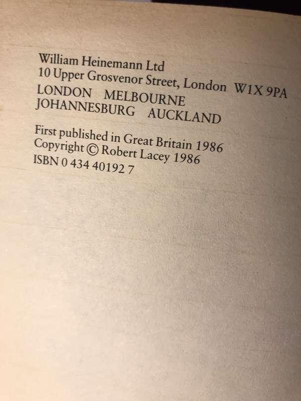 Ford: The Men and the Machine - Robert Lacey (1986 1st Edition Hardcover)