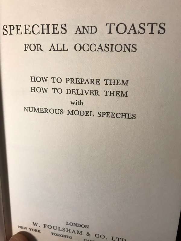 Speeches & Toasts for All Occasions - W.Foulsham