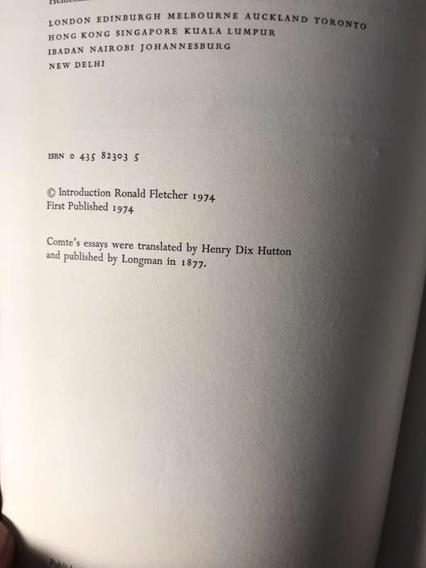 The Crisis of Industrial Civilization: The Early Essays of Auguste Comte (1974 1st Edition)