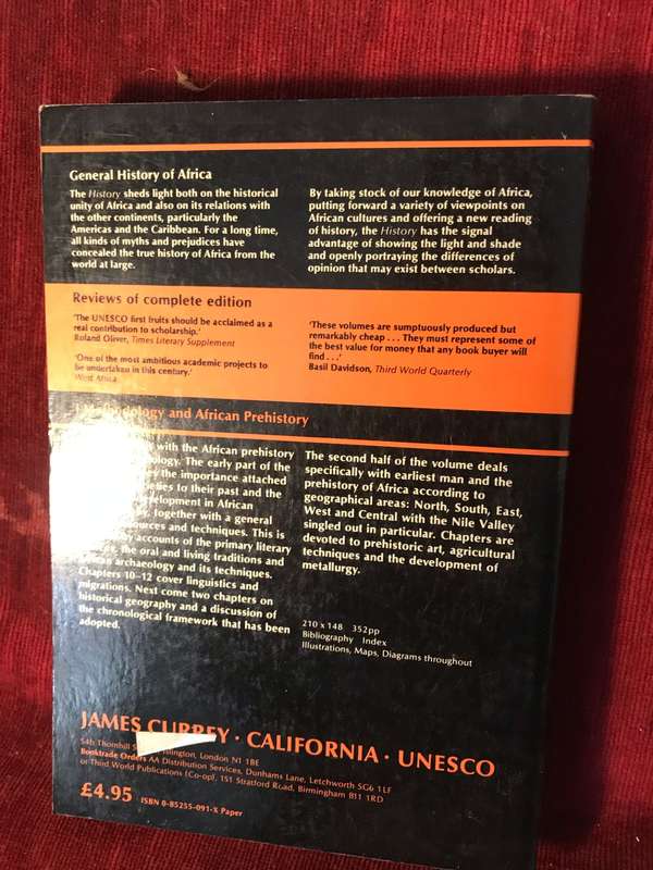 General History of Africa: Vol 1 - Methodology and African Prehistory