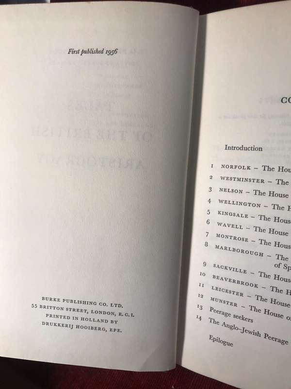 Tales of the British Aristocracy - LG Pine (1956 1st Edition Hardcover)