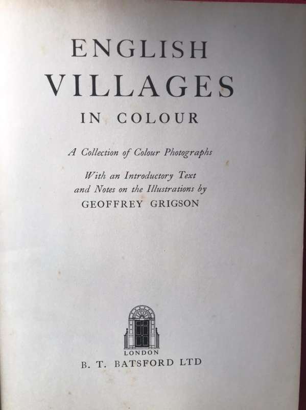English Villages in Colour - Geoffrey Grigson (1958 1st Edition)