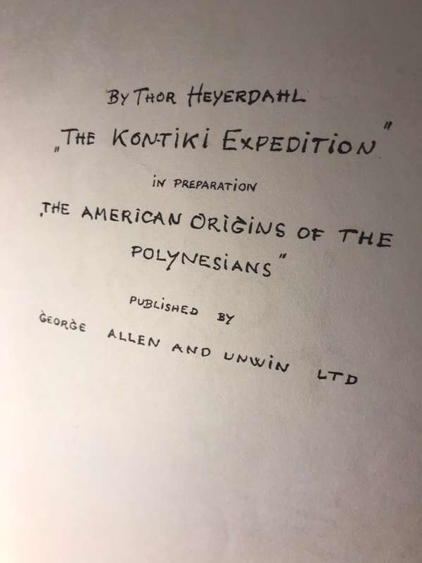 Kon-Tiki and I - Erik Hesselberg (1950 1st Edition RARE)
