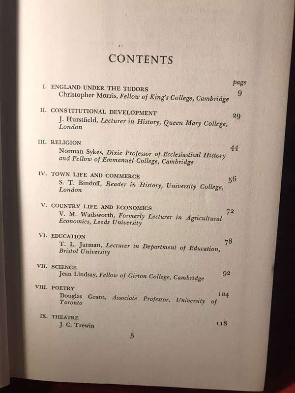 Life Under the Tudors - Edited by J. E. Morpurgo (1950 1st Edition Hardcover)