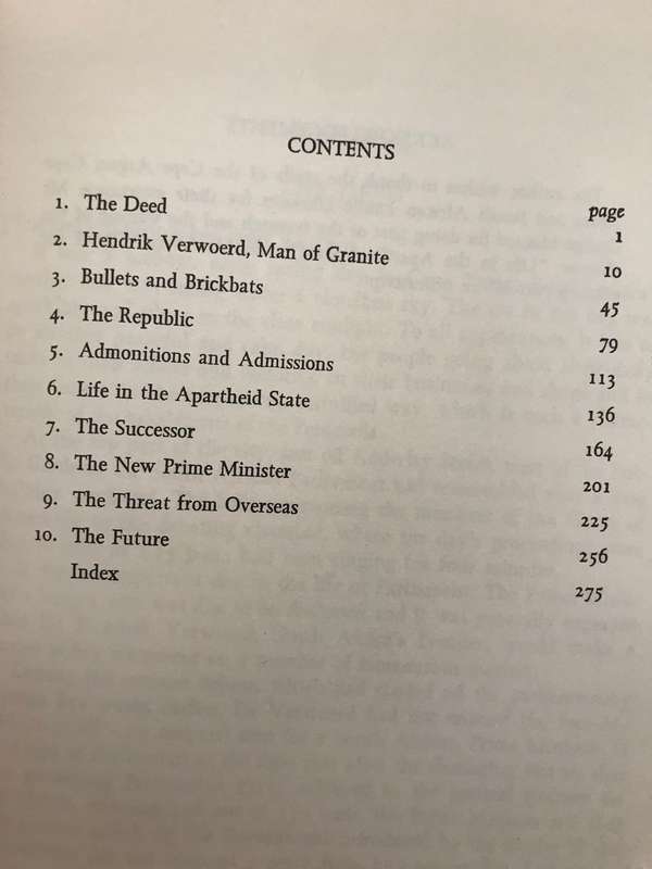 Verwoerd is Dead - Jan Botha (1967 1st Edition Hardcover)