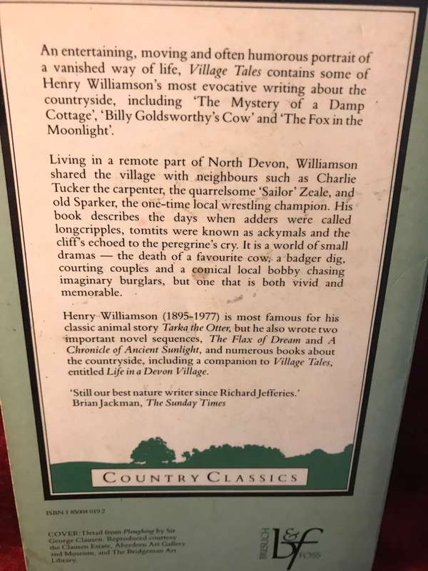 Village Tales - Henry Williamson (Country Classics Series)