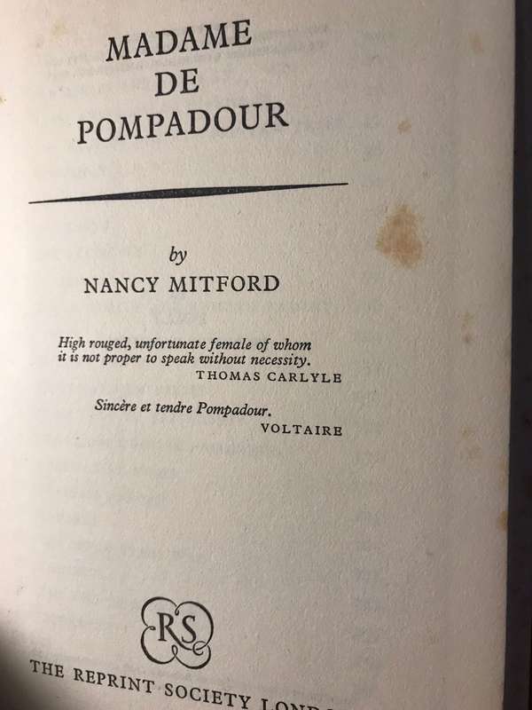 Madame de Pompadour - Nancy Mitford (1955 Hardcover)