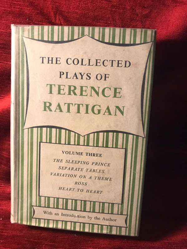 The Collected Plays of Terence Rattigan - Volume 3 (1964 1st Edition Hardcover)