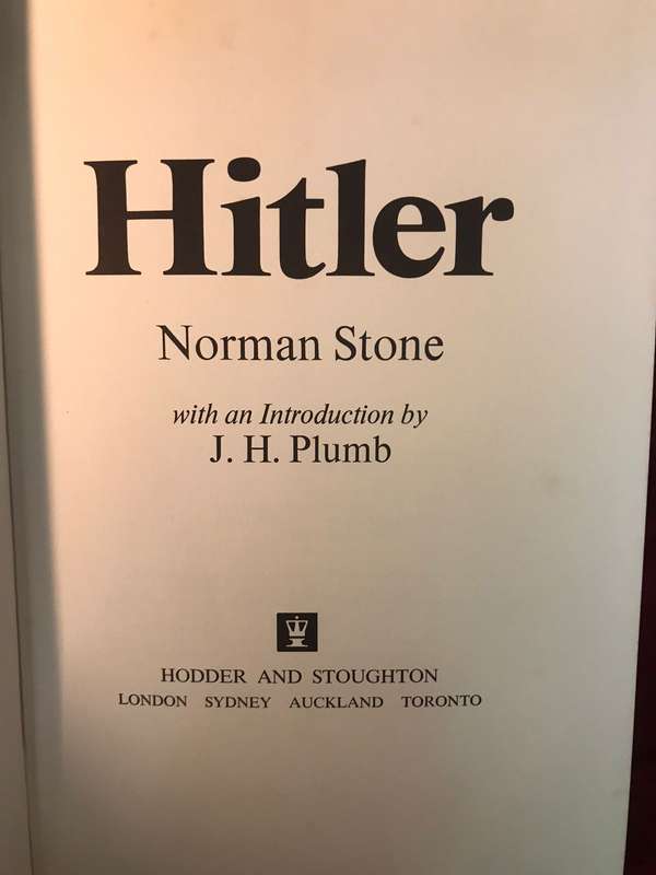 Hitler - Norman Stone (1980 1st Edition Hardcover)