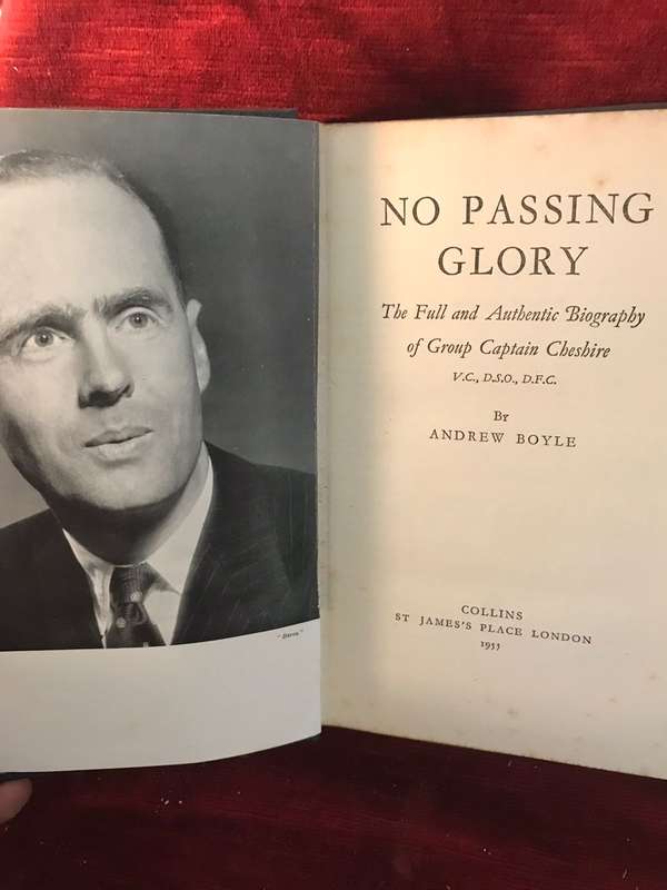No Passing Glory: The Biography of Group Captain Cheshire - Andrew Boyle (1955 1st Edition)