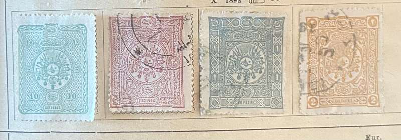 1892 Turkey, various frames, used