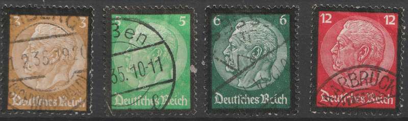 1934 Germany, Death of Von Hindenburg selection used