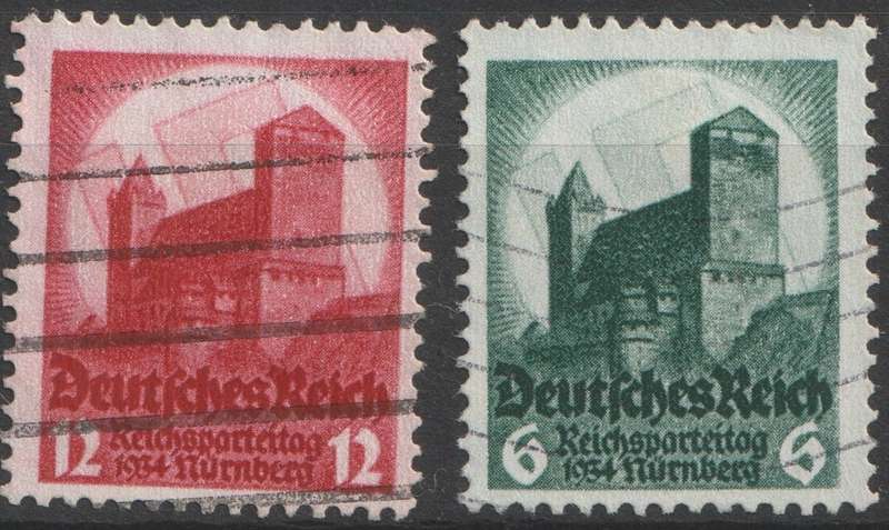 1934 Germany, Nürnberg Reichsparteitag, set used