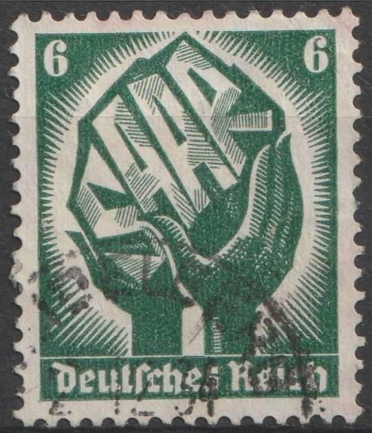 1934 Germany, Saar vote, 6Pf used