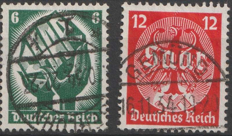 1934 Germany, Saar vote, set, fine used