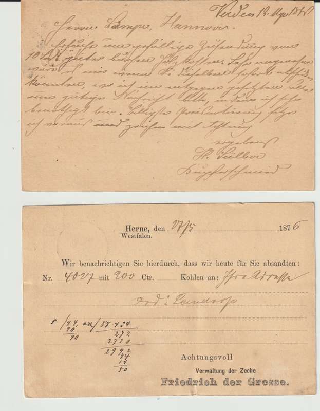 4 x Deutsche Reichs Post used postal stationary cards 1876 to 1884
