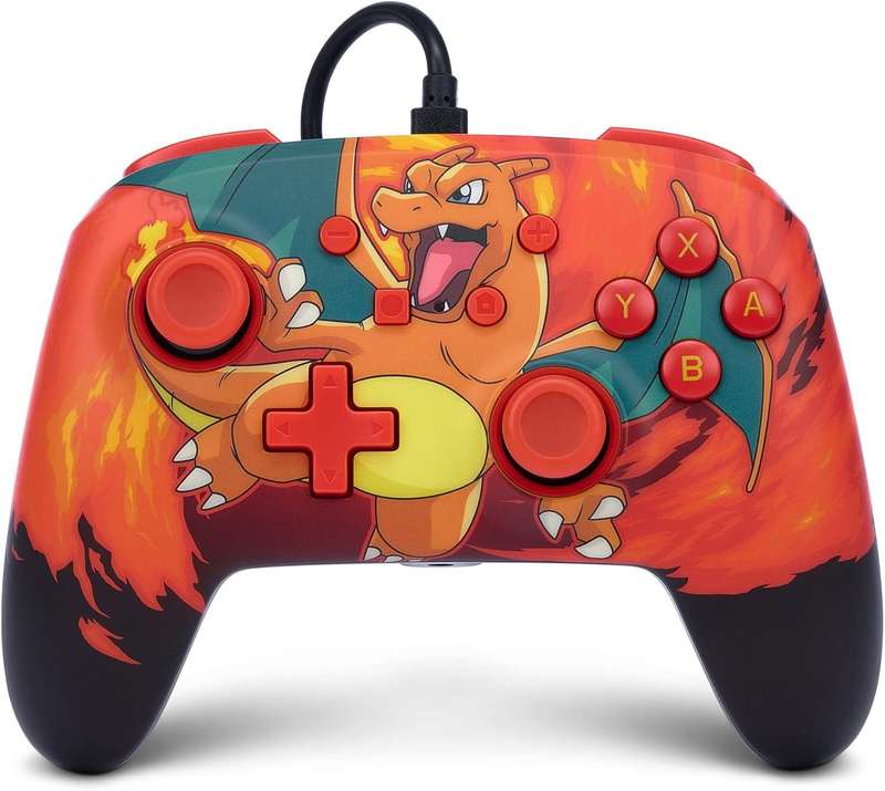 PowerA Enhanced Wired Nintendo Switch Controller  Charizard Vortex