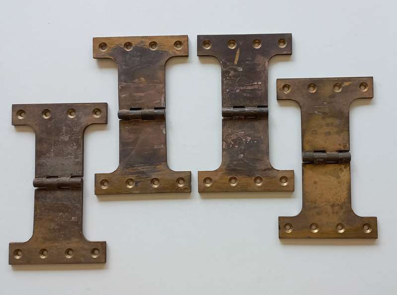 Brass Hinges: Brass Parliament Hinge 210 x 125mm. 5mm thick