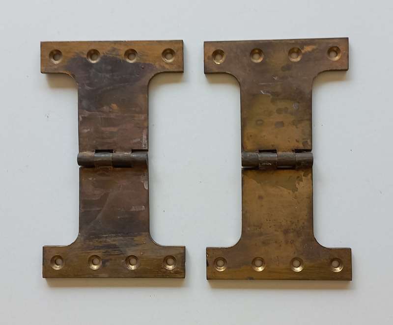 Brass Hinges: Brass Parliament Hinge 210 x 125mm. 5mm thick