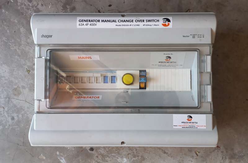 Manual Generator Change-over Box.