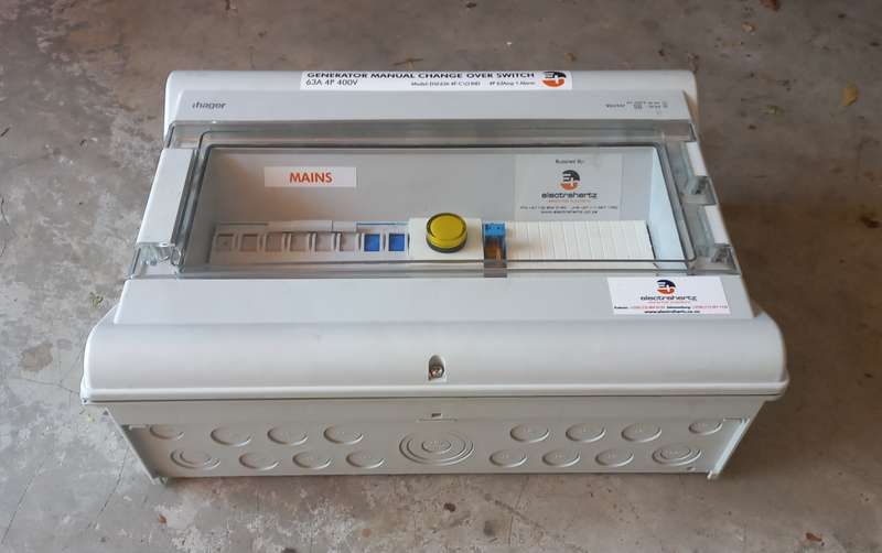 Manual Generator Change-over Box.