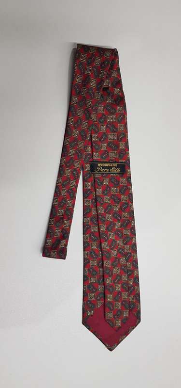 Mens Neckties: Description: Necktie made by Woolworths  Pure Silk.